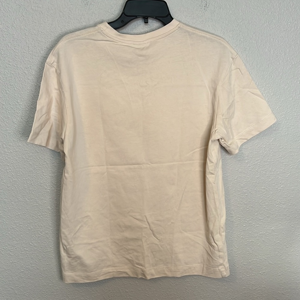 Zara Basic Tshirt Graphic Print Pink Size Small - image 7